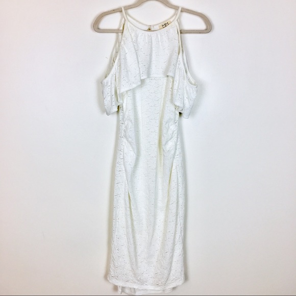 MiMi Maternity | White Floral Lace Cold Shoulder - Picture 5 of 8